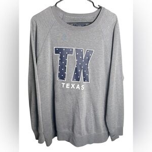 State of Mind Gray TX Graphic Crewneck Sweater